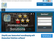 Tablet Screenshot of homeschoolsolutions.com